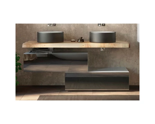 Тумба антрацит/белый 96 см Velvex Felay tpFEL.95-42.21