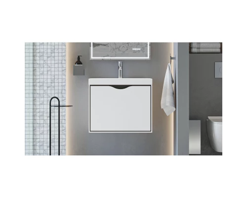 Тумба белый/графит 59,3 см Velvex Rigli tpRIG.60.1Y-21.631.231