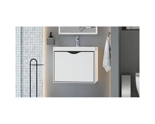 Тумба белый/графит 59,3 см Velvex Rigli tpRIG.60.1Y-21.631.231