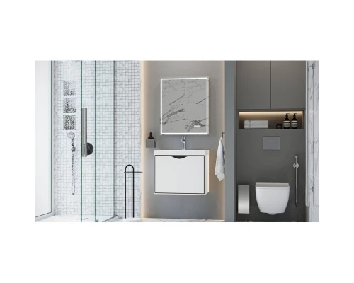 Тумба белый/графит 59,3 см Velvex Rigli tpRIG.60.1Y-21.631.231