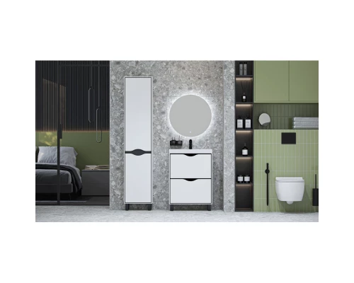 Тумба белый/графит 59,3 см Velvex Rigli tnRIG.60.2Y-21.631.231