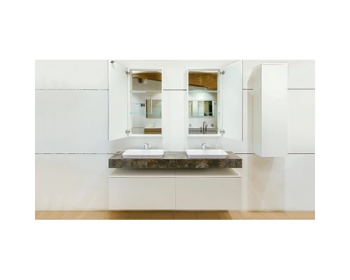 Зеркальный шкаф 47x95 см белый матовый Velvex Unique Unit zsUNI.47.H95-211