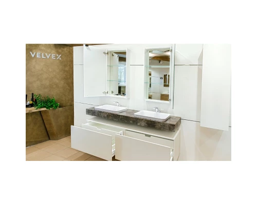 Зеркальный шкаф 47x95 см белый матовый Velvex Unique Unit zsUNI.47.H95-211