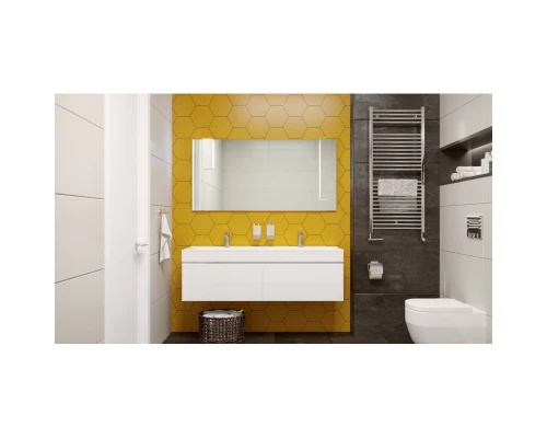 Зеркало 138x68 см белый Velvex Pulsus zkPUL.140-21