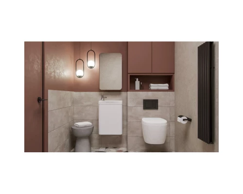 Зеркальный шкаф 39x63,5 см белый Velvex Bio zsBIO.40-21.11