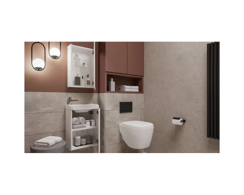 Зеркальный шкаф 39x63,5 см белый Velvex Bio zsBIO.40-21.11