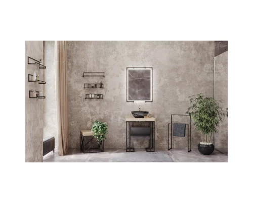 Тумба черный глянец 44 см Velvex Gelou tpGEL.45-44.213