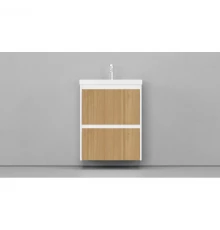 Тумба белый матовый/шатанэ 58,9 см Velvex Klaufs tpKLA.60.2Y-617.216