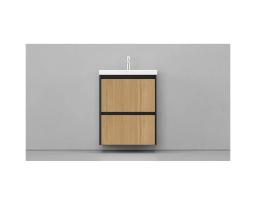 Тумба черный матовый/шатанэ 58,9 см Velvex Klaufs tpKLA.60.2Y-617.217