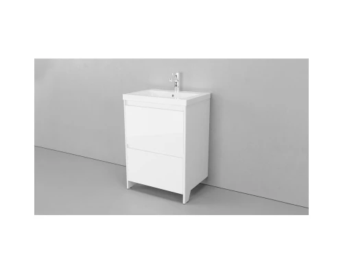 Тумба белый матовый 58,9 см Velvex Klaufs tnKLA.60.2Y-616.216