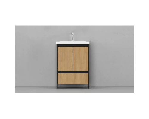 Тумба черный матовый/шатанэ 58,9 см Velvex Klaufs tnKLA.60.2D.1Y-617.217