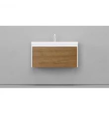 Тумба белый матовый/шатанэ 88,3 см Velvex Klaufs tpKLA.90.1Y.NEW-617.216