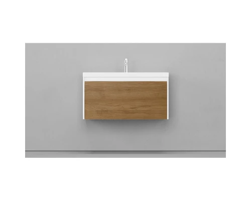 Тумба белый матовый/шатанэ 88,3 см Velvex Klaufs tpKLA.90.1Y.NEW-617.216