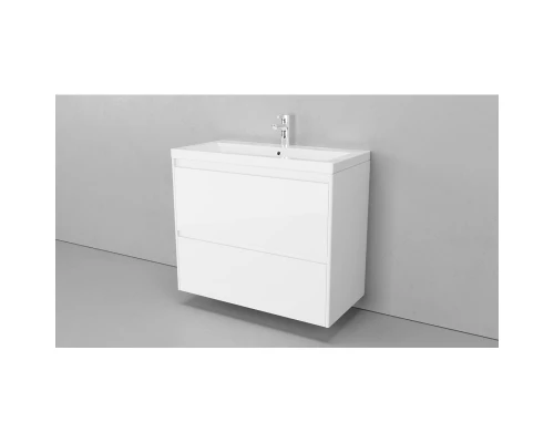 Тумба белый матовый 88,3 см Velvex Klaufs tpKLA.90.2Y.NEW-616.216