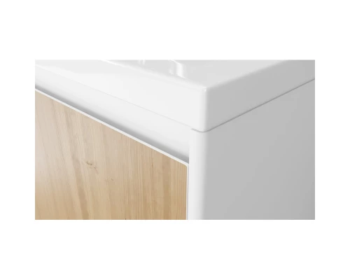 Тумба белый матовый/шатанэ 88,3 см Velvex Klaufs tnKLA.90.2Y.NEW-617.216