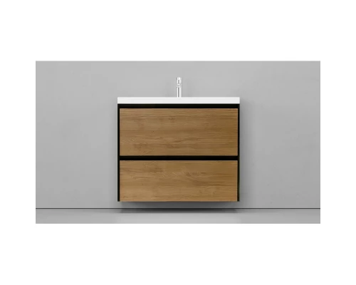 Тумба черный матовый/шатанэ 99,1 см Velvex Klaufs tpKLA.100.2Y.NEW-617.217