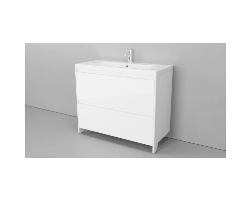 Тумба белый матовый 99,1 см Velvex Klaufs tnKLA.100.2Y.NEW-616.216