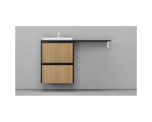 Тумба черный матовый/шатанэ 55,8 см Velvex Klaufs tpKLA.56.60.2Y-617.217