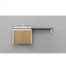 Тумба белый матовый/шатанэ 55,8 см Velvex Klaufs tpKLA.56.50.1Y-617.216