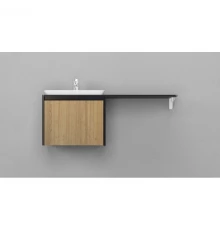 Тумба черный матовый/шатанэ 55,8 см Velvex Klaufs tpKLA.56.50.1Y-617.217