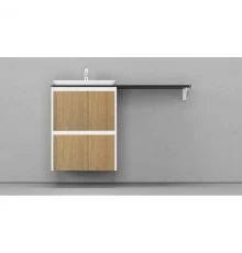 Тумба белый матовый/шатанэ 55,8 см Velvex Klaufs tpKLA.56.50.2Y-617.216