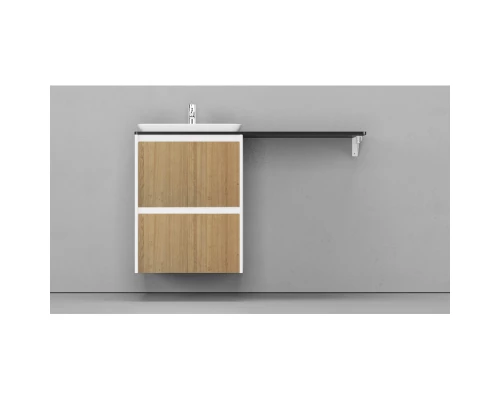 Тумба белый матовый/шатанэ 55,8 см Velvex Klaufs tpKLA.56.50.2Y-617.216