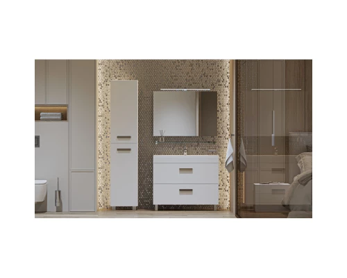 Пенал напольный белый матовый L/R Velvex Orlando pnORL.190-211