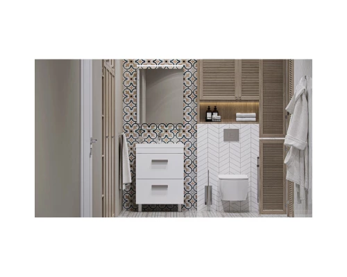 Тумба белый матовый 59,5 см Velvex Orlando tnORL.60-211