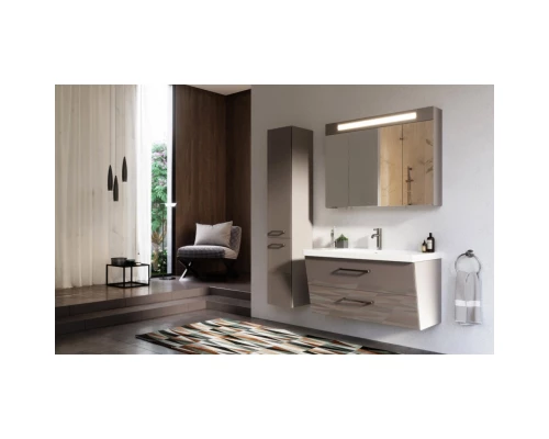 Зеркальный шкаф 90x75 см коралловый глянец Verona Susan SU605G63