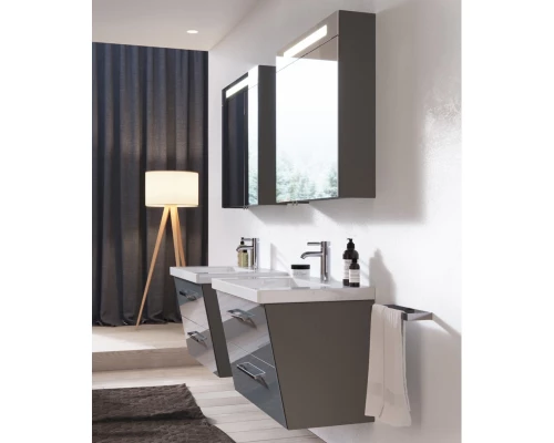 Зеркальный шкаф 75x75 см доломитовый глянец Verona Susan SU602RG08