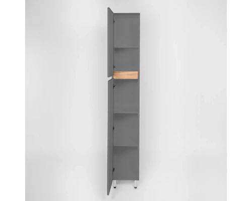 Пенал напольный графит/дуб вотан L/R Viant Мальта VMAL300G-PEN