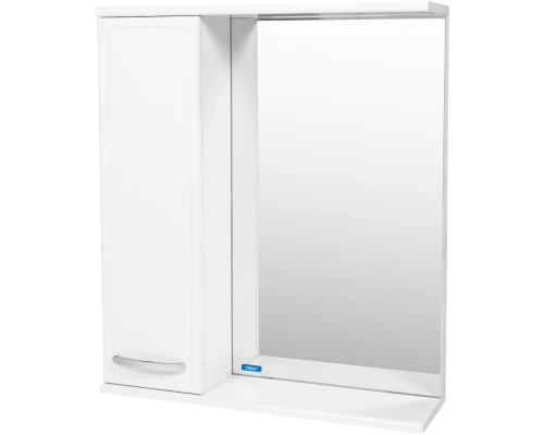 Зеркальный шкаф 60x70 см белый L Viant Милан VMIL60-ZSHL
