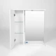 Зеркальный шкаф 60x70 см белый L Viant Милан VMIL60-ZSHL