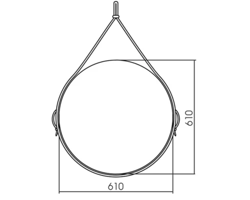 Зеркало 61x61 см Vincea VLM-2N600+
