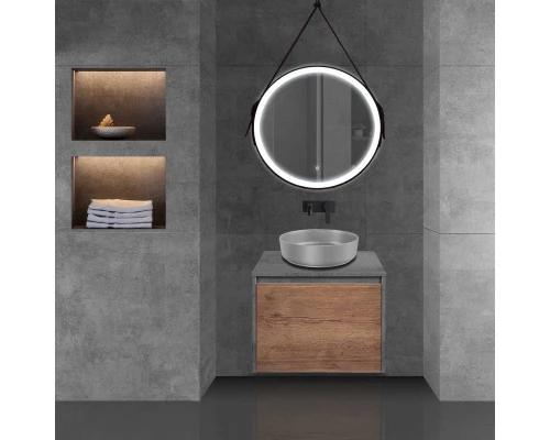 Тумба дуб табачный/бетон 60 см Vincea Mesa VMC-2MS600TB