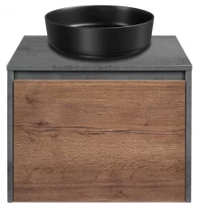 Тумба дуб табачный/бетон 60 см Vincea Mesa VMC-2MS600TB