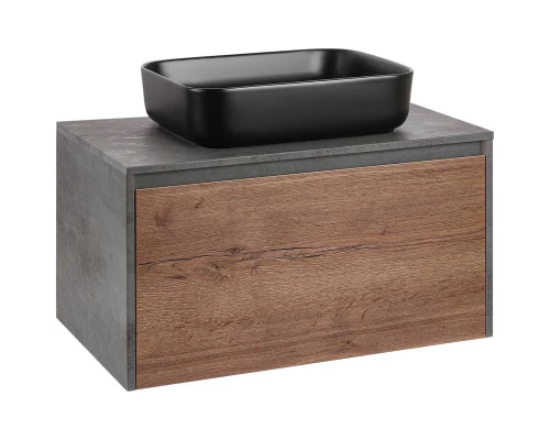 Тумба дуб табачный/бетон 80 см Vincea Mesa VMC-2MS800TB