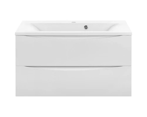 Комплект мебели белый глянец 90 см Vincea Mia VMC-2MA900GW + VCB-3M900W + VLM-3VN900