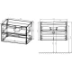 Тумба с раковиной белый глянец 80 см Vincea Mia VMC-2MA800GW + VCB-3M800B