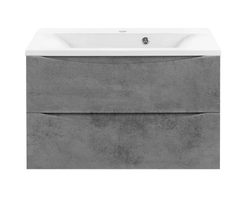 Тумба с раковиной бетон 80 см Vincea Mia VMC-2MA800BT + VCB-3M800W