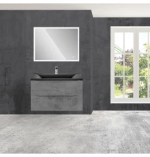 Комплект мебели бетон 75 см Vincea Mia VMC-2MA750BT + VCB-3M750B + VLM-3VN800