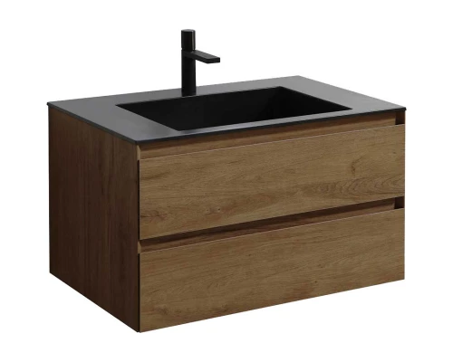 Комплект мебели дуб табачный 80 см Vincea Luka VMC-2L800TO + VCB-13800B + VLM-3VN800