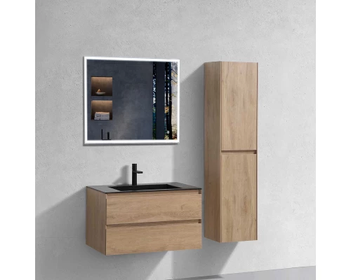 Комплект мебели натуральный дуб 80 см Vincea Luka VMC-2L800NO + VCB-13800B + VLM-3VN800