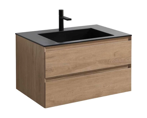 Комплект мебели натуральный дуб 80 см Vincea Luka VMC-2L800NO + VCB-13800B + VLM-3VN800