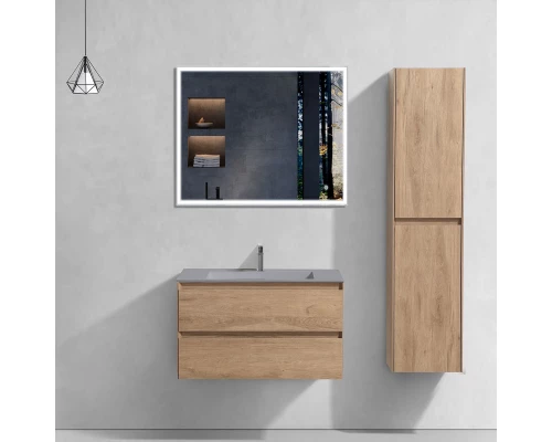 Комплект мебели натуральный дуб 80 см Vincea Luka VMC-2L800NO + VCB-13800G + VLM-3VN800