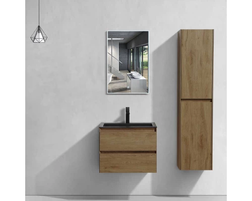 Тумба с раковиной дуб табачный 60 см Vincea Luka VMC-2L600TO + VCB-13600B