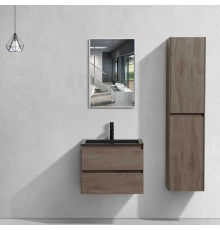 Комплект мебели темный дуб 60 см Vincea Luka VMC-2L600RO + VCB-13600B + VLM-2J600