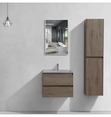 Комплект мебели темный дуб 60 см Vincea Luka VMC-2L600RO + VCB-13600G + VLM-2J600