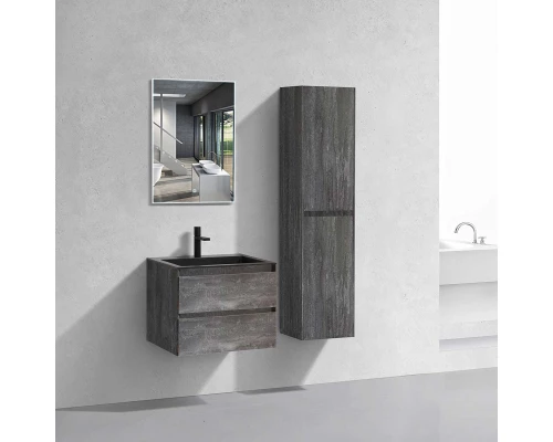 Тумба с раковиной серый камень 60 см Vincea Luka VMC-2L600GS + VCB-13600B