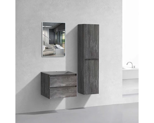 Комплект мебели серый камень 60 см Vincea Luka VMC-2L600GS + VCB-13600G + VLM-2J600